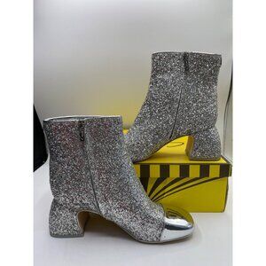 Circus By Sam Edelman Women's Silver Osten Cap Toe Dress Booties Size 6M NIB
